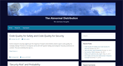 Desktop Screenshot of abnormaldistribution.org